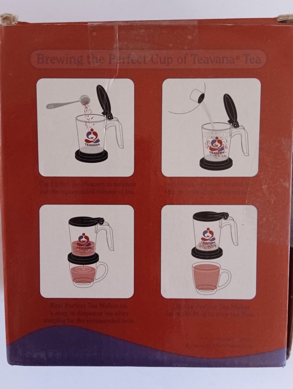 Teavana Perfect Teamaker For Brewing Loose Tea 16 Oz Black New In Box - Picture 5 of 6